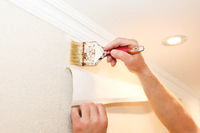 Pose de papier peint à Geu — revêtements muraux et toiles de verre